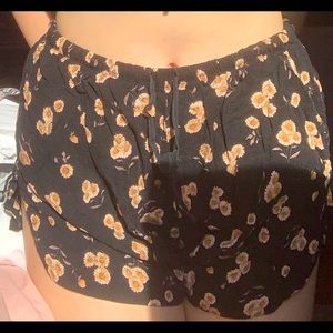 black sunflower shorts